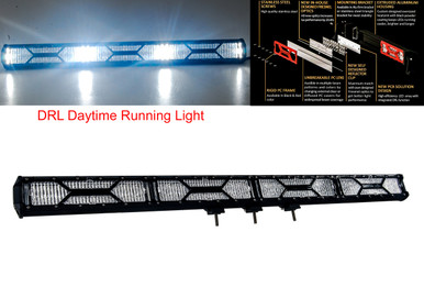 40/42Inch Quad Row LED Light Bar Spot Flood Combo Driving Fog Off Road 4WD UTV