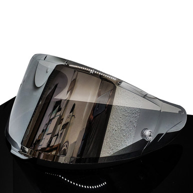 OZ-USA Silver Mirror Helmet Visor with Pinlock Pins Compatible
