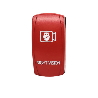 Night Vision On/Off Rocker Switch 4-Pin Laser Etch Red Plate for