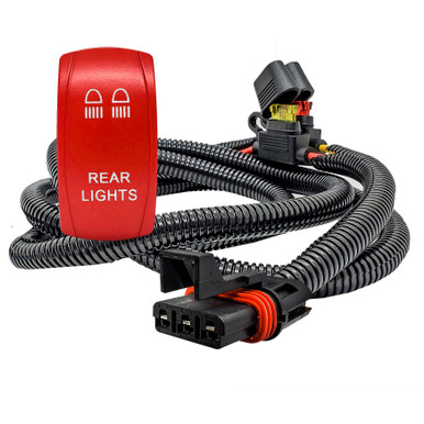 Pulse Power Bus Bar Plug & Play Wire Harness Kit with Rear Lights