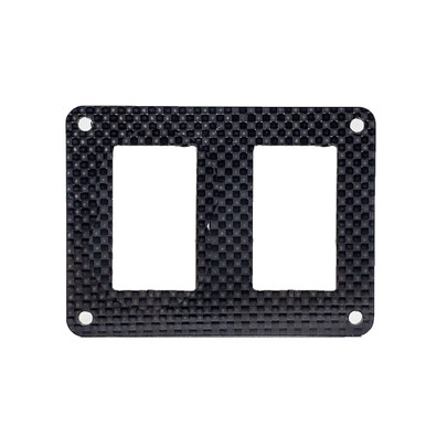 2 Gang Carbon Fiber Plate Rocker Switch Panel - OZ