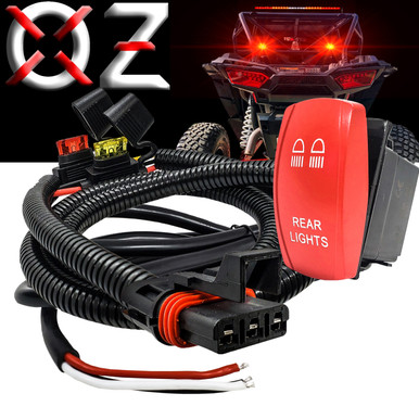Pulse Power Bus Bar & Plug Wire Kit With On/Off Rocker Switch – Rear Lights For Polaris RZR Pro XP (2018-2025)