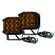 5" SD-Series High Output 100W Amber LED Pod Lights 180° Spot & Flood Beam Pattern DRL