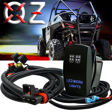 10ft. Power Bus Bar Plug Wire Harness Laser-etched LED WORK LIGHTS