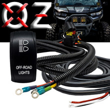 OFF-ROAD LIGHTS On/Off Rocker Switch with Power Distribution Block Busbar 3-Wire Harness Kit for Dual Function LED Lights Compatible with 2018-2025 Can-Am Maverick X3 Max RS Turbo RR Sport Trail Defender