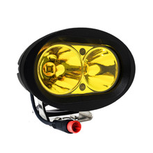 Fluorescent Yellow Beam E-Bike LED Headlight – 2-Pin Julet Plug Compatible with Lectric, Velotric, Aventon, and Juiced Electric Bikes