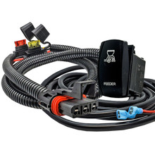 FEEDER Momentary On/Off Rocker Switch Pulse Power Busbar Plug Wiring Harness Kit Compatible with 2018-2025 Polaris RZR PRO XP Ranger General XPEDITION ADV
