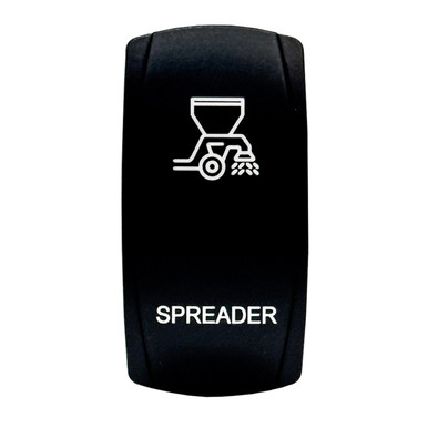 Spreader Momentary On/Off Rocker Switch – 5-Pin Laser-Etched Blue LED ...
