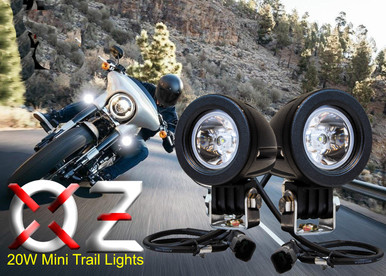 Mini Trail Lights LED Spot Beam for Motorcycle Offroad Dual Sport Enduro  Fog auxiliary Hid