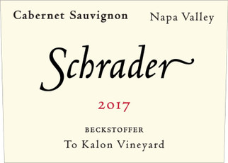 2017 Schrader “ Beckstoffer To Kalon “ Cab Sauv