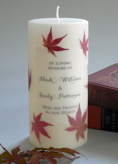 Japanese Maple Memorial Candle