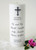 Personalized Black Ornate Cross Memorial Candle -  Christian memorial candles - Customized Memorial Candles - 3x8