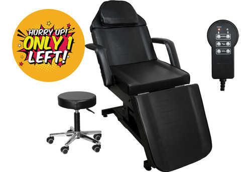 SAVE $50! - Repackaged Fully Electric Tattoo Bed with Power Strip SAVE $50! - Repackaged Fully Electric Tattoo Bed with Power Strip