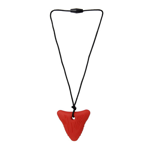 Red JUNIORBEADS Shark Tooth Pendant