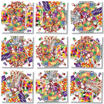 Candy Scramble Squares