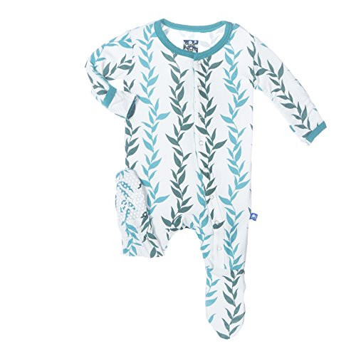 Print Footie in Natural Seaweed