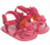 Pink and Orange Flower Sandals