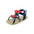Red and Navy Blue Strappy Sandal