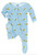 Print Footie with Snaps in Pond Bees