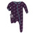 Print Footie with Zipper in Wine Grapes Atoms
