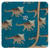 Swaddling Blanket in Heritage Blue Kosmoceratops