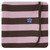 Swaddling Blanket in Paleontology Flora Stripe with Bark Trim
