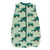 Print Quilted Sleeping Bag in Pistachio Tractors and Wheat/Ivy Chickens