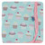 Print Swaddling Blanket in Summer Sky Cupcakes