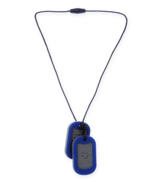 Blue JUNIORBEADS Dog Tag
