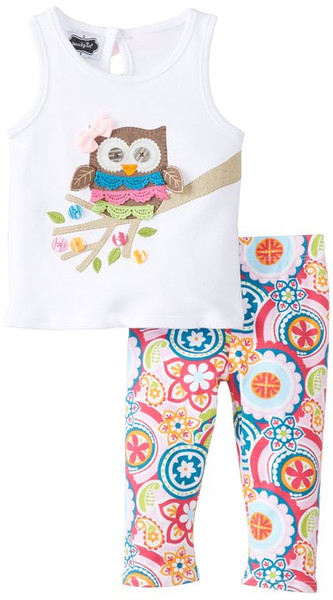 Owl Tank Top and Leggings Set
