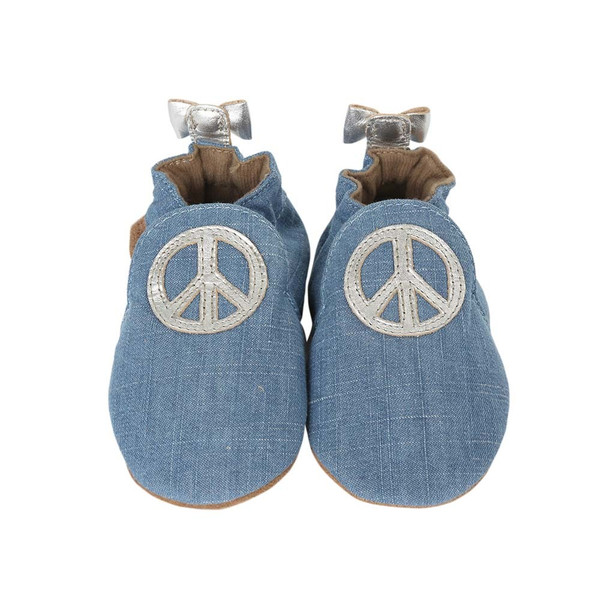Peace Out Baby Soft Sole Baby Shoe