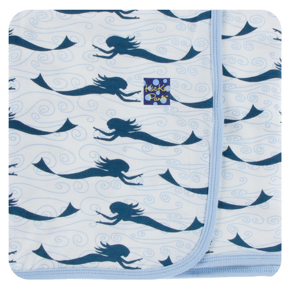 Swaddling Blanket in Natural Mermaid