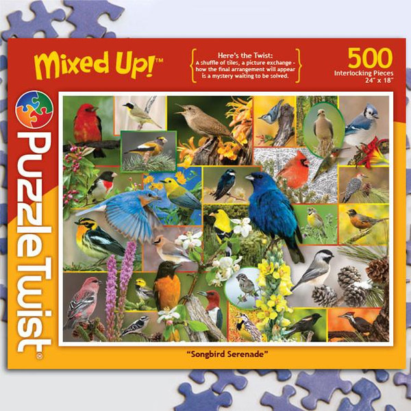 "Songbird Serenade"  Mixed Up Jigsaw Puzzle - 500 piece