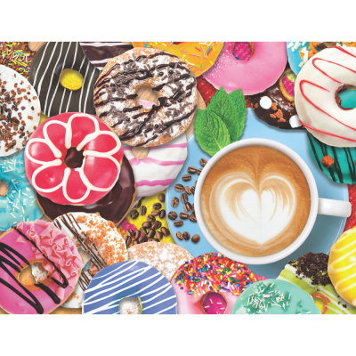Donuts N' Coffee Jigsaw Puzzle - 500 piece
