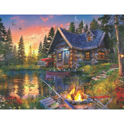 Sun Kissed Cabin Jigsaw Puzzle - 500 piece