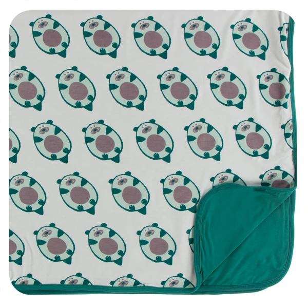 Print Toddler Blanket in Natural Ottercado
