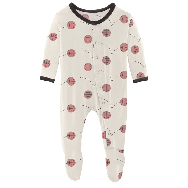 Snap Footie in Natural Basketball