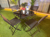 ميز + 4 كراسي معدني YRG-W012