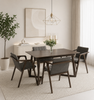 ميز طعام 4 كراسي 1015- 8034 رصاصي