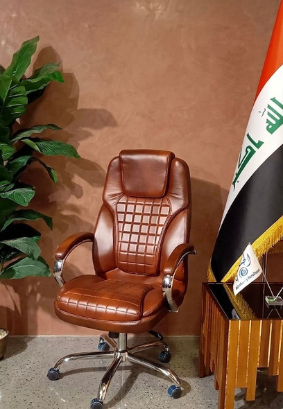 كرسي دوار جلد موديل 7252