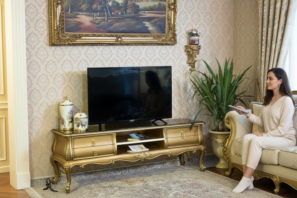 ميز تلفزيون مصري جراند ذهبي