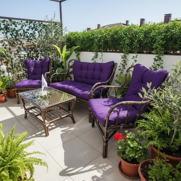 سيت خيزران ثنائية + كرسسين وطبلة اطلنتس ATLANTIS