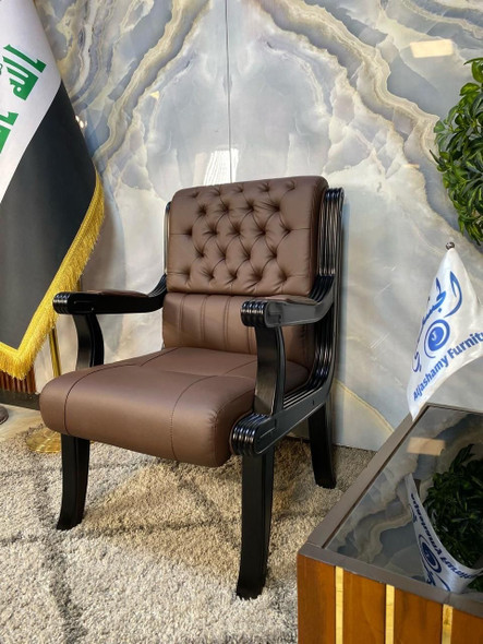 كرسي ثابت جلد  موديل / LA-1099V