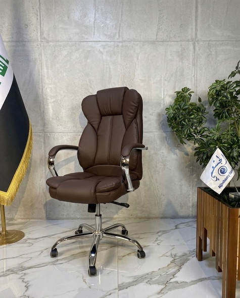 كرسي دوار جلد  موديل  LA-1117H