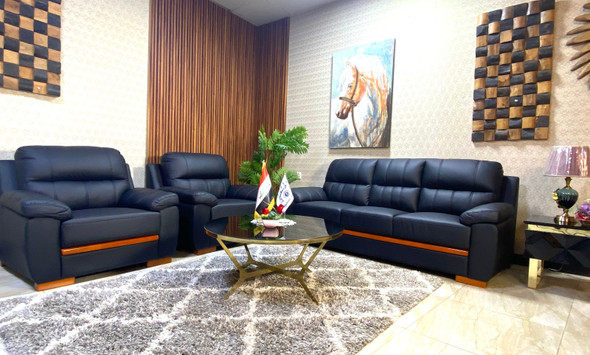 طخم قنفات جلد مكتبي 5 مقاعد  الموديل  Fonta