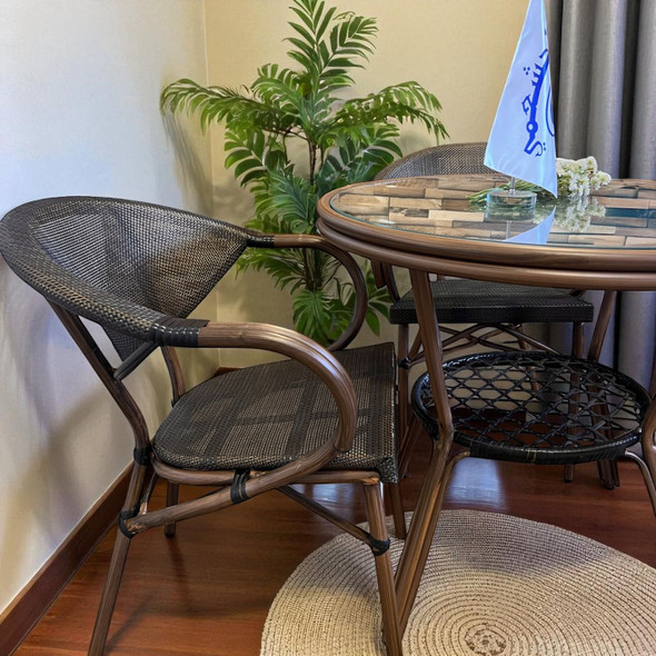 YRG-W195 ميز + 4 كرسي