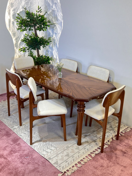 ميز طعام 6 كراسي نورا كود 97