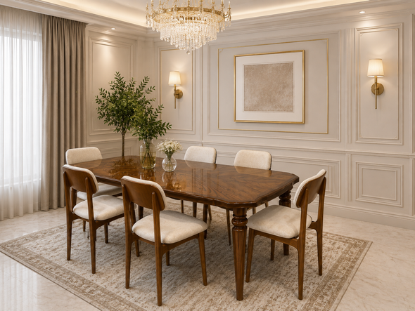 ميز طعام 6 كراسي نورا كود 97