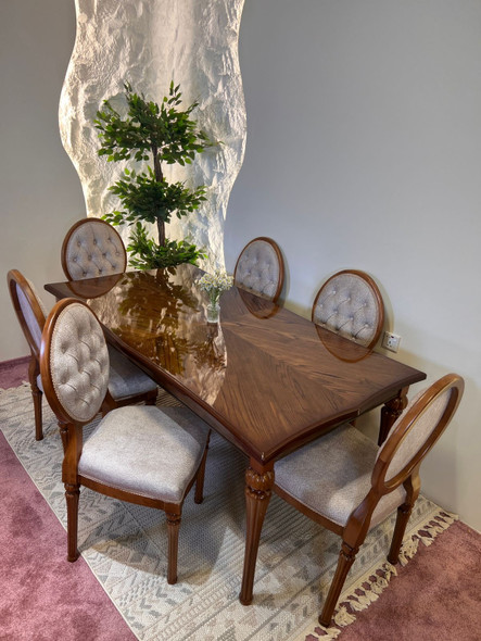 ميز طعام 6 كراسي كابرس كود 4