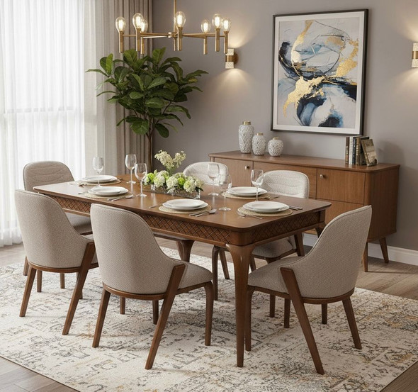 ميز طعام 6 كراسي كيان كود 54